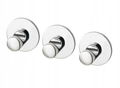 

Hak samoprzylepny Ikea Skoghall 3 szt. Chromowane