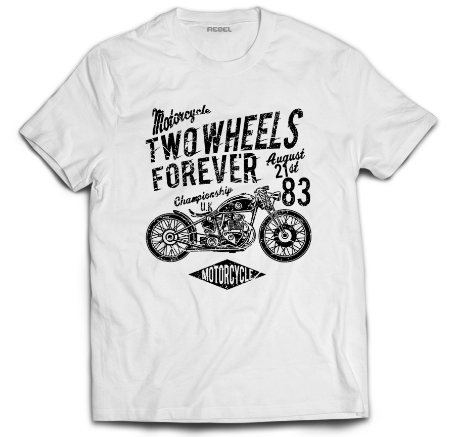 

Tshirt motocykl motor wheels vintage forever 4XL