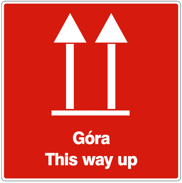 

Naklejki Klejące This Way Up Góra Samoprzylepne