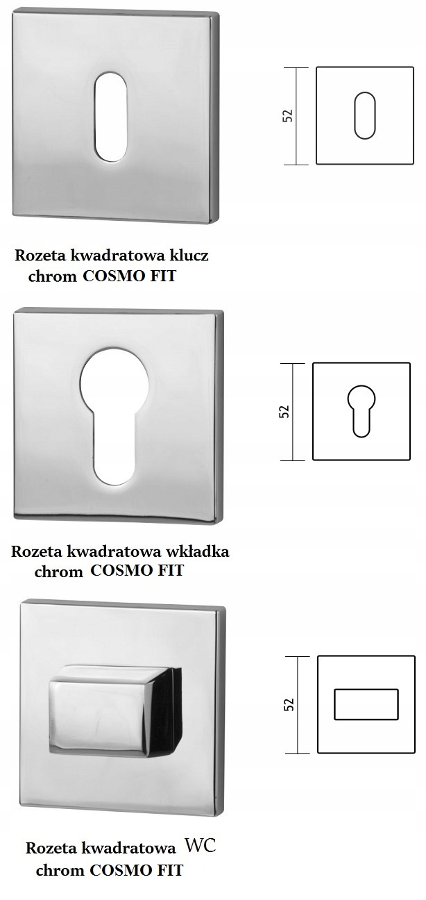 Klamka Cosmo Fit chrom VDS Marka VDS