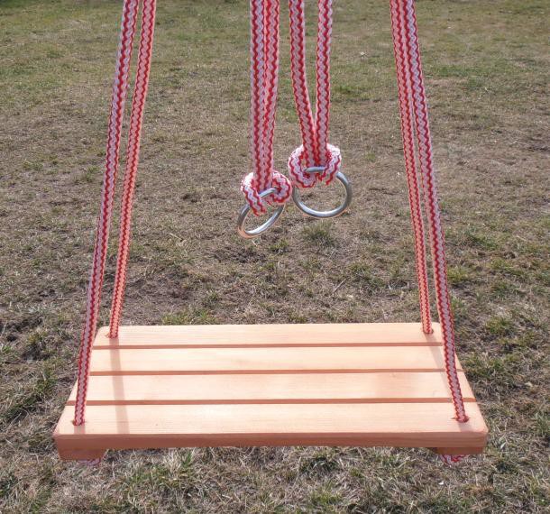 HUŚTAWKA DREWNIANA - DLA DZIECI DO DOMU I OGRODU Rodzaj Siedziska