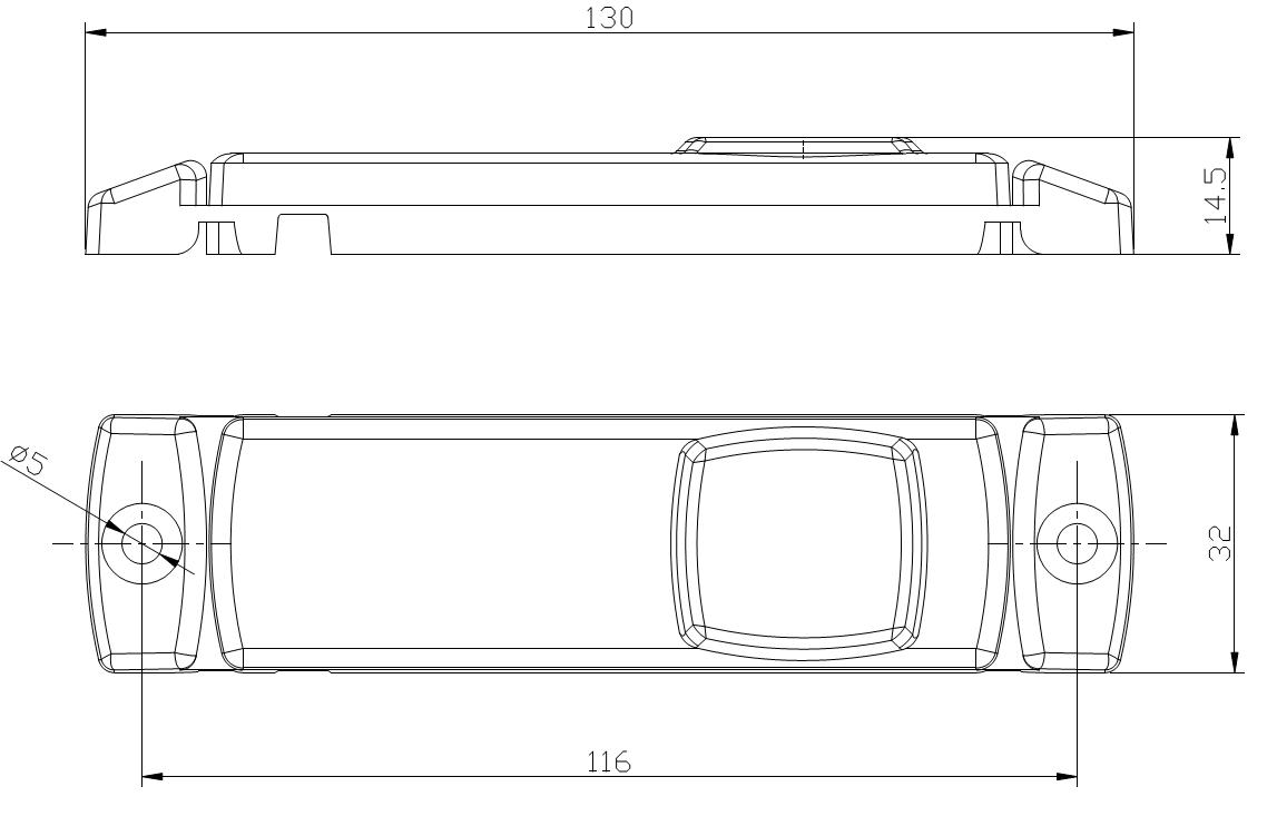 LAMPA LAMPKA OBRYSOWA DIODOWA LED 12/24V BIAŁA Numer katalogowy części FT-018 B LED