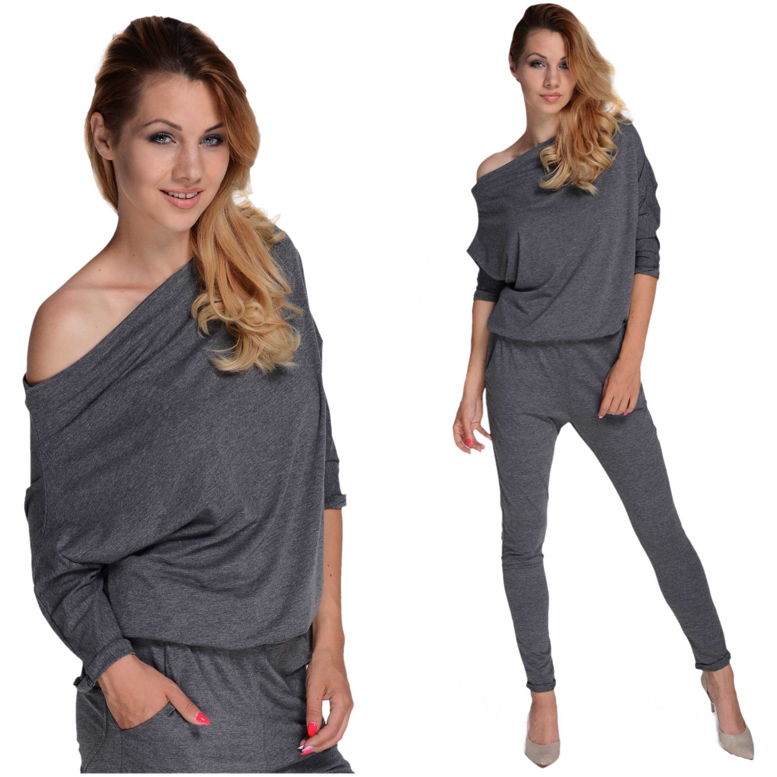 

Nowoczesny Kombinezon Spodnium Grafit L/40