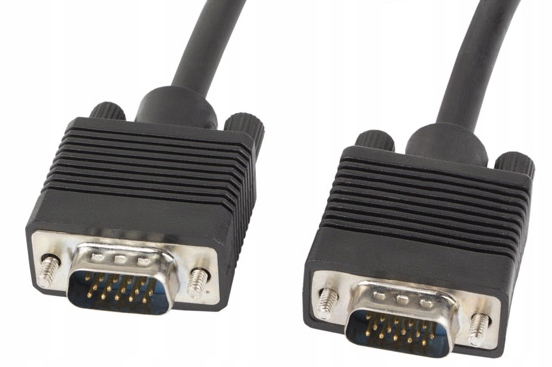 KABEL VGA 1.8M CZARNY do monitora D-SUB LANBERG Długość kabla 1.8 m