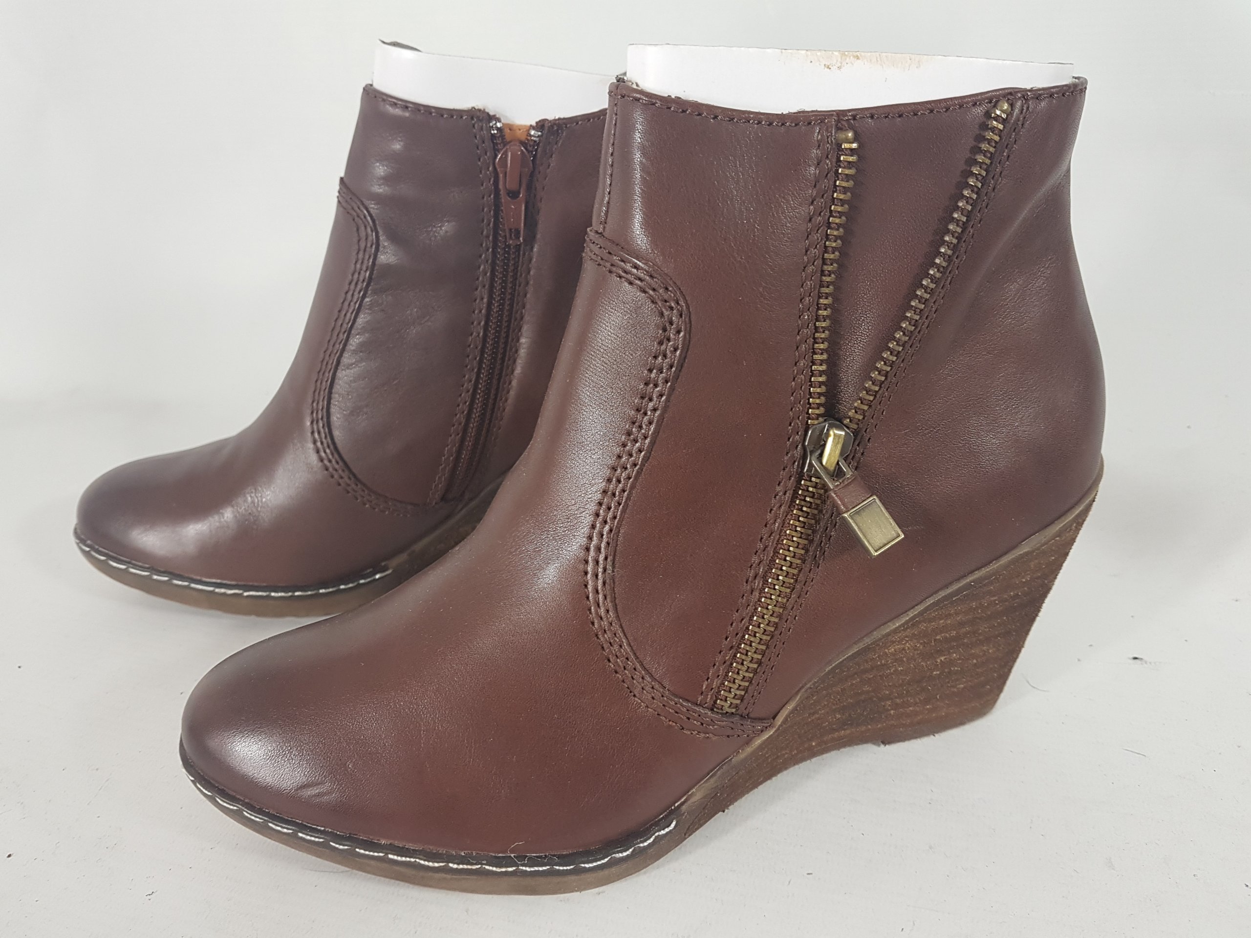 Pier One Dámské Kotníkové Boty 100% Kůže Vel 39