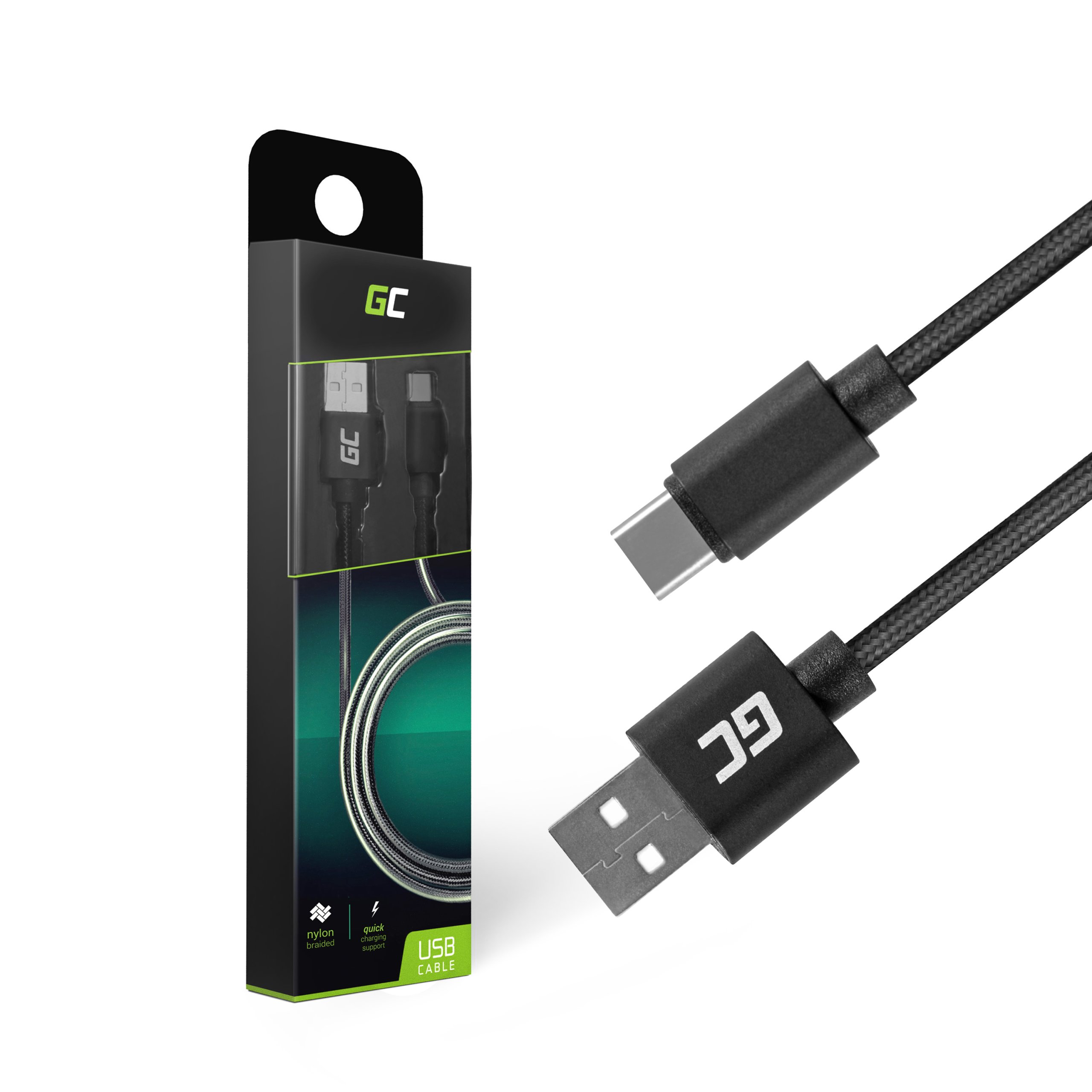 

Kabel Ładowarka Gc Nylon Typ Usb-c Quick Charge 1m