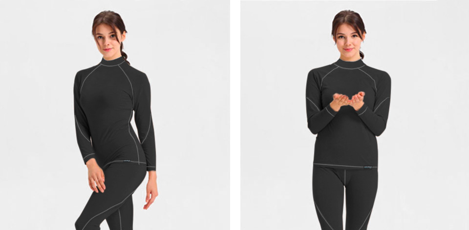 Sportowa Koszulka Bluza Termiczna Termoaktywna z WEŁNY MERYNOSA C+ XXL czar Rozmiar XXL