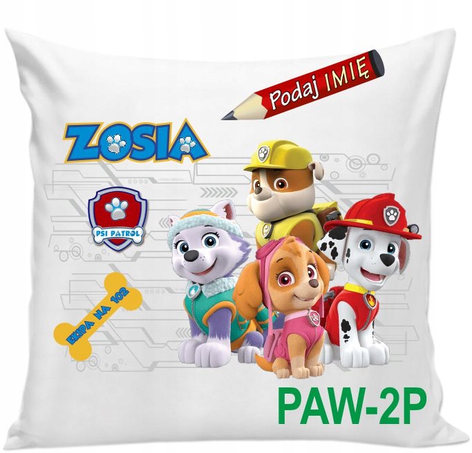 

Poduszka Paw Psi Patrol Imię Twojego dziecka