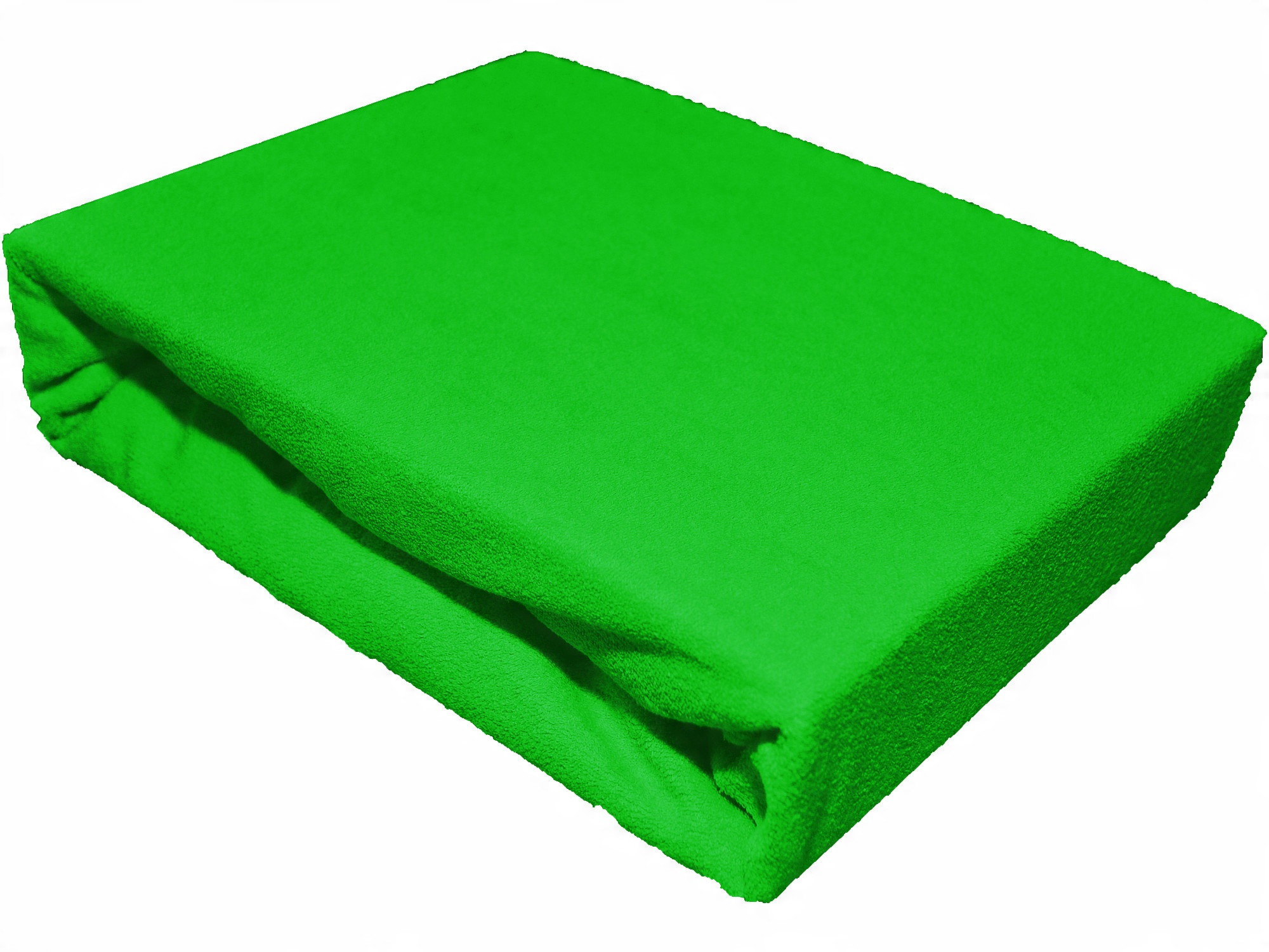 

Prześcieradło frotte bez gumki 160x200 zielone