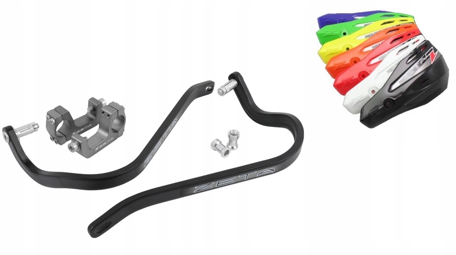 

Zeta Handbary osłony dłoni czarne U-clamp Sherco