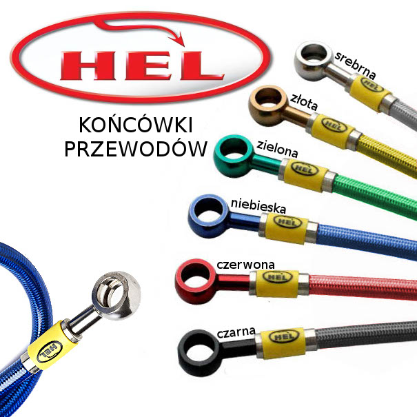 Przewody oplot HEL Yamaha YZF R1 RN09 2002 2003 Part manufacturer HEL