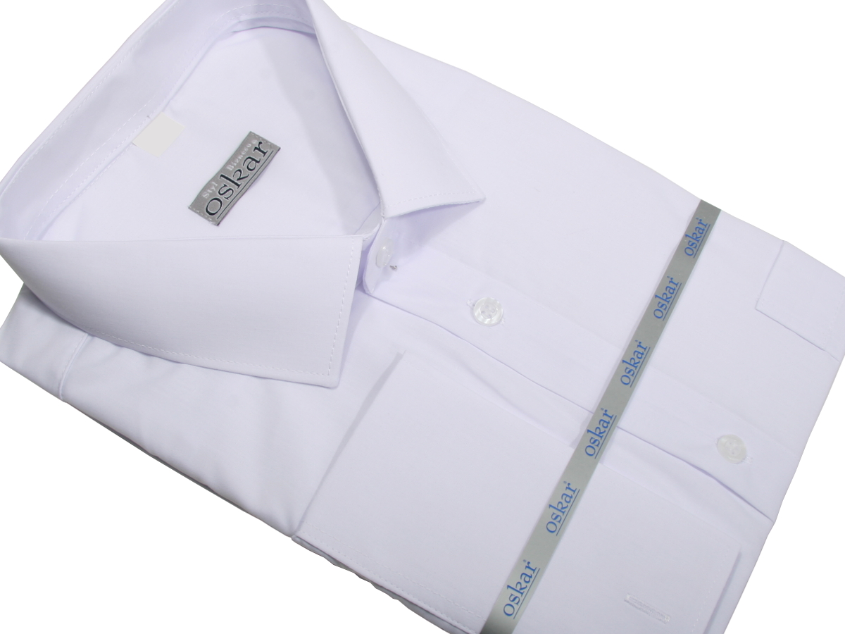 KOSZULA BIAŁA KLASYCZNA SPINKA/GUZIK 41 170-176 Rozmiar kołnierzyka 41