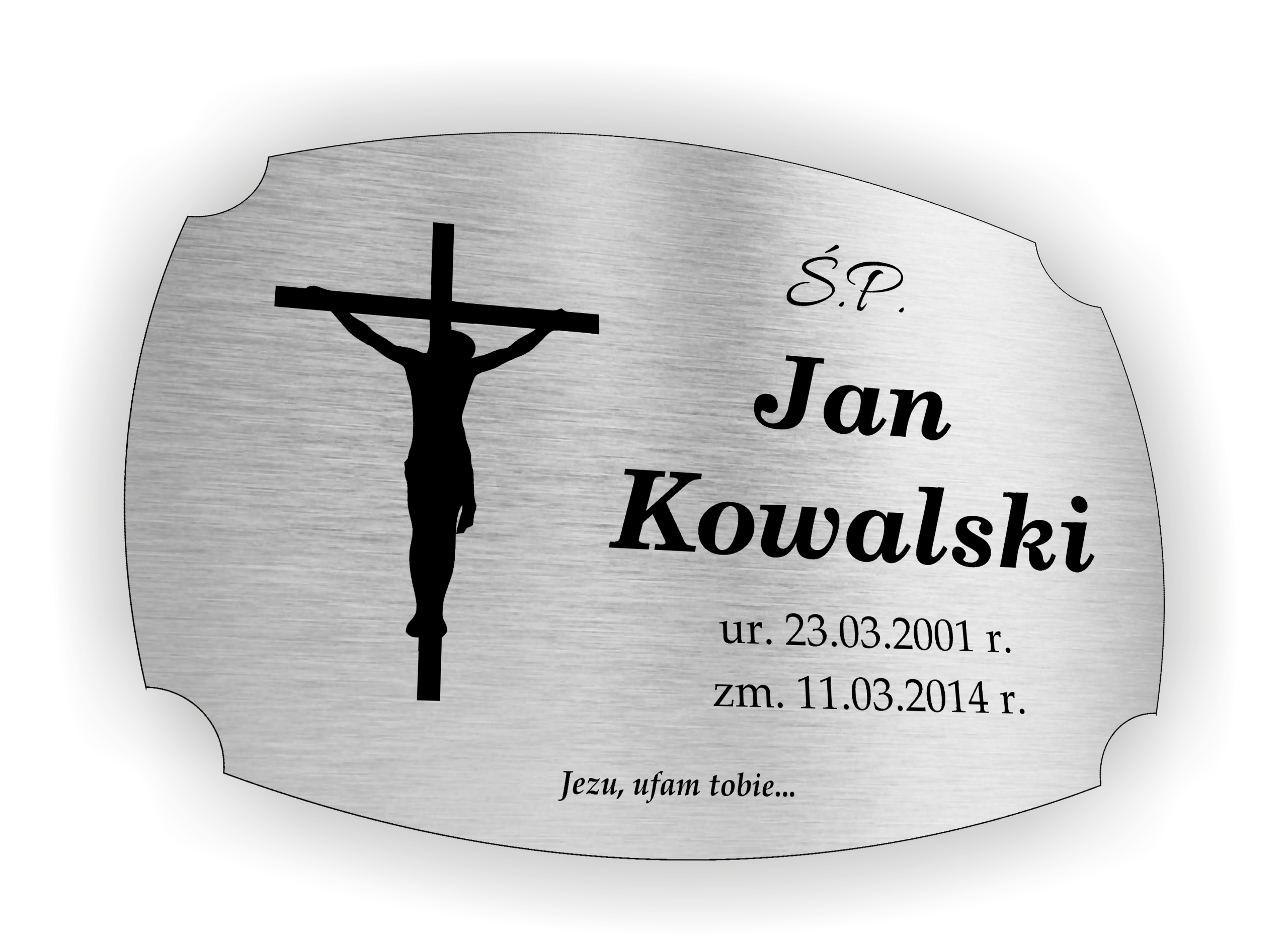 

Tabliczka Nagrobna Nagrobkowa Z Laminatu na grób