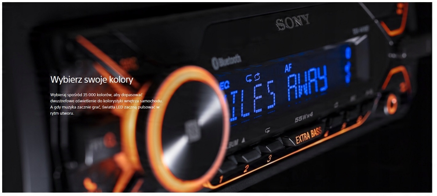  Автомагнітола SONY DSX-a416bt Bluetooth FLAC види відтворюваних USB-носіїв