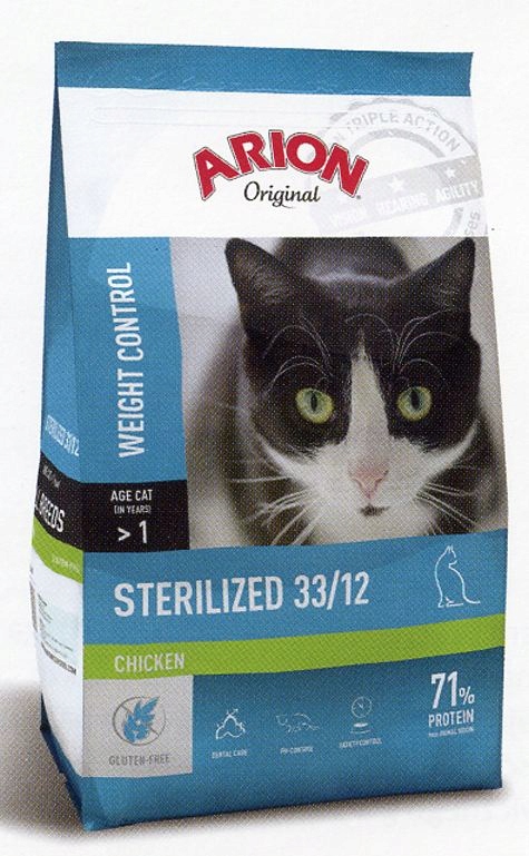 Arion Original Cat Sterilized Chicken 7,5kg