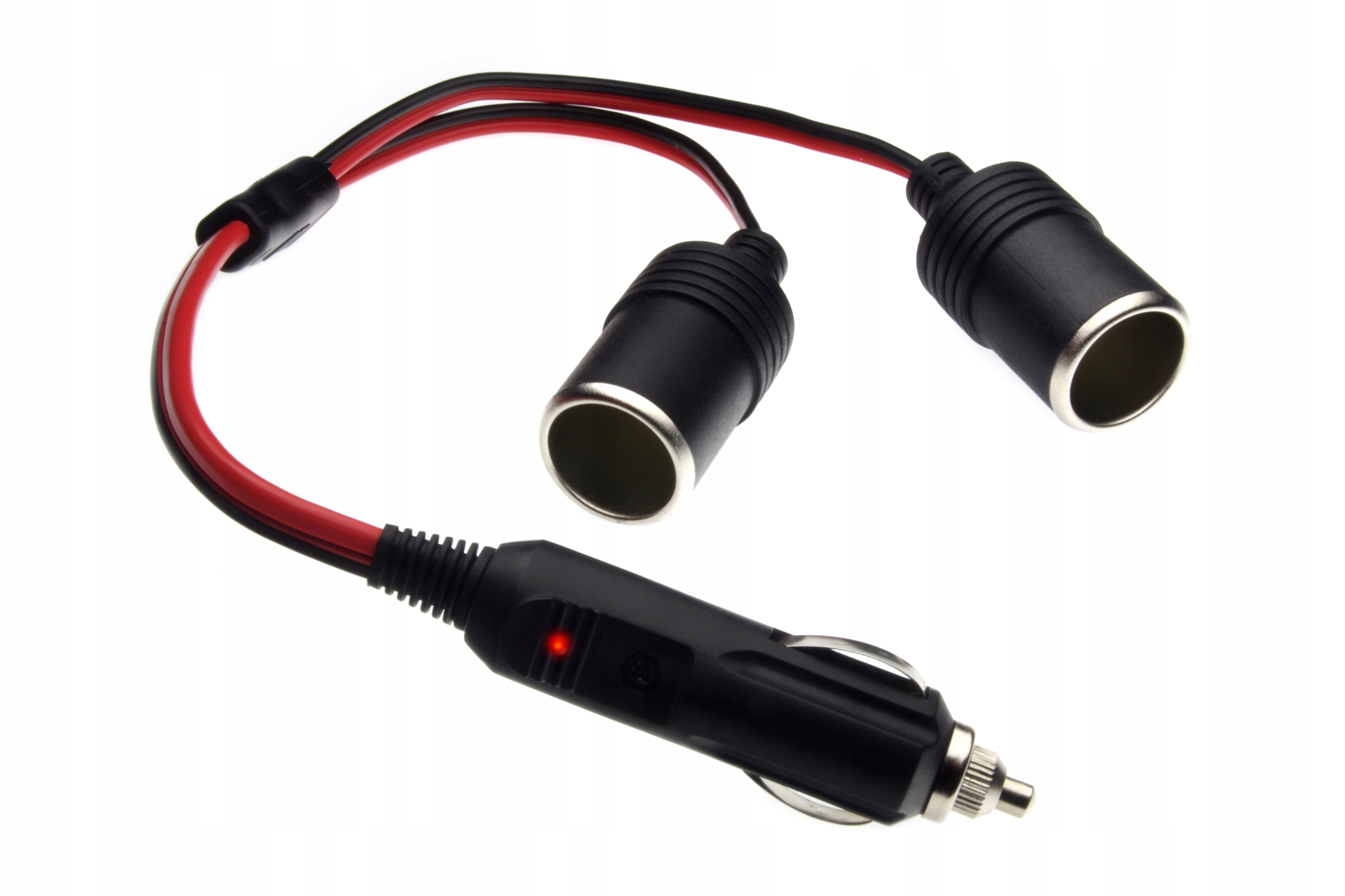 

Rozgałęziacz zapalniczki samochodowej 12/24V z Led
