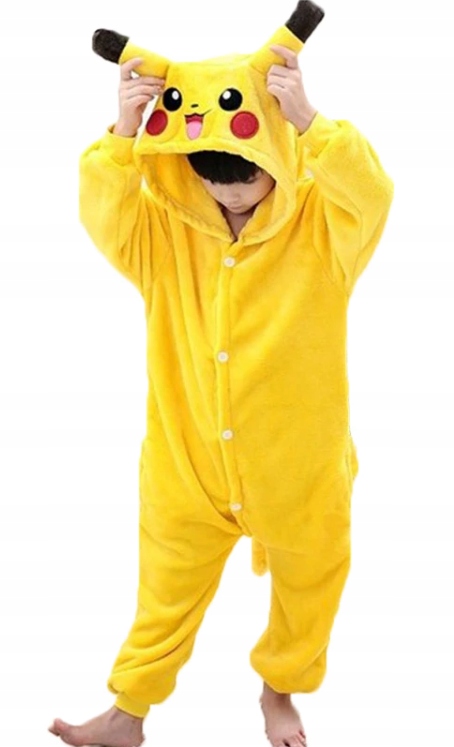 PIKACHU KIGURUMI DRES piżama DZIECIĘCA 140-146-152 Marka Inna marka