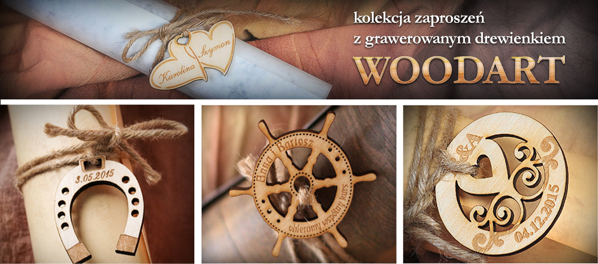 ZAPROSZENIA ŚLUBNE RULON, ZAPROSZENIE DREWNO NEW! Liczba sztuk 1 szt.