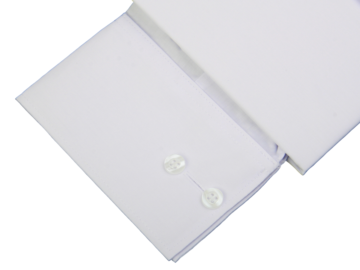 KOSZULA BIAŁA GŁADKA SPINKA/GUZIK 36 176/182 SLIM Kolor biały