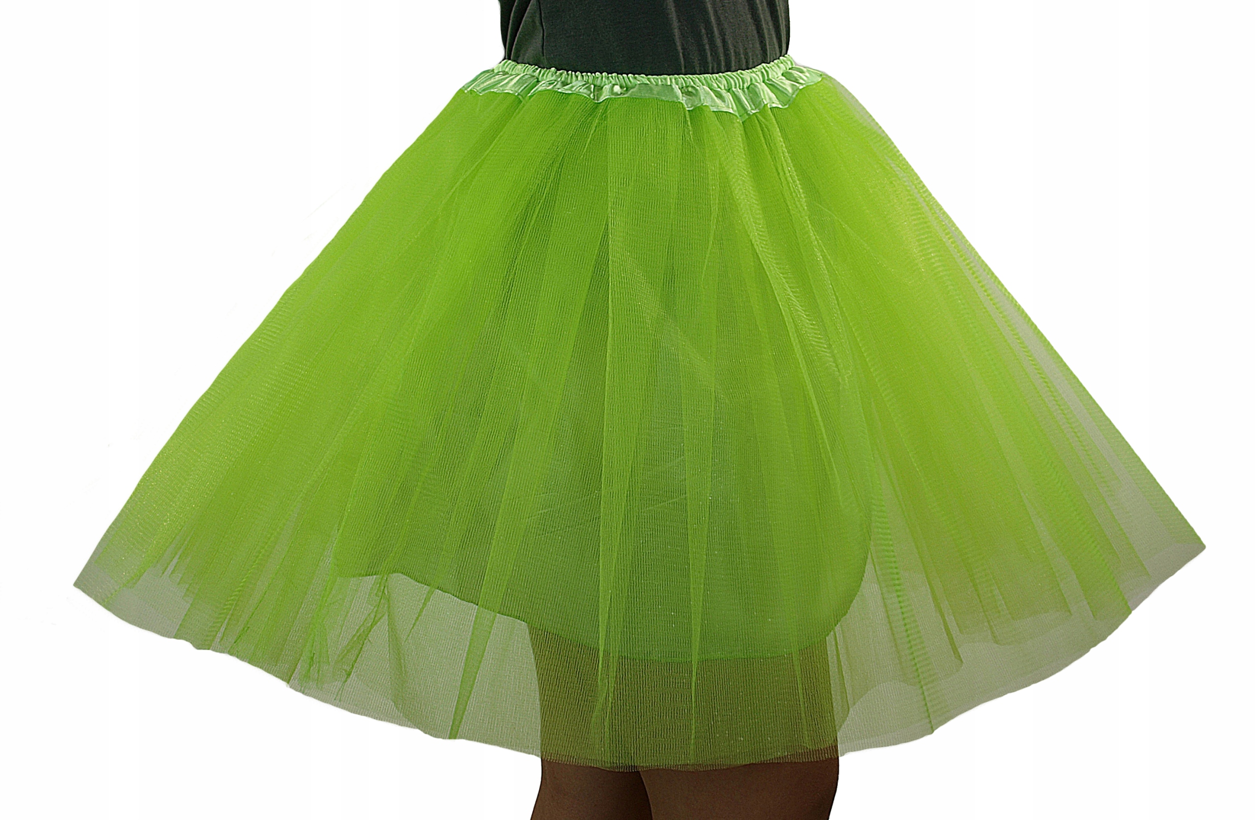 SPÓDNICZKA TIULOWA PODSZEWKA SPÓDNICA 40 cm j.ziel