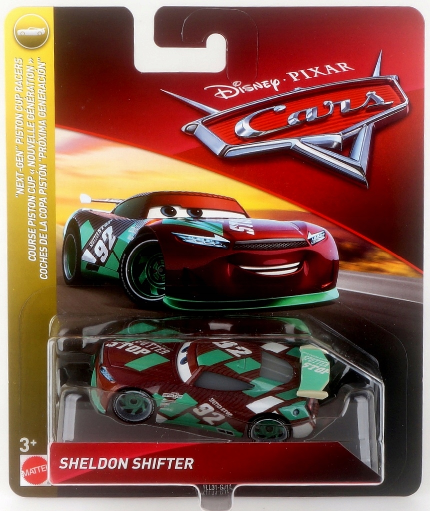 AUTA CARS 3 SHELDON SHIFTER WYSCIG PO ZŁOTY TŁOK 8470012944 Allegro.pl