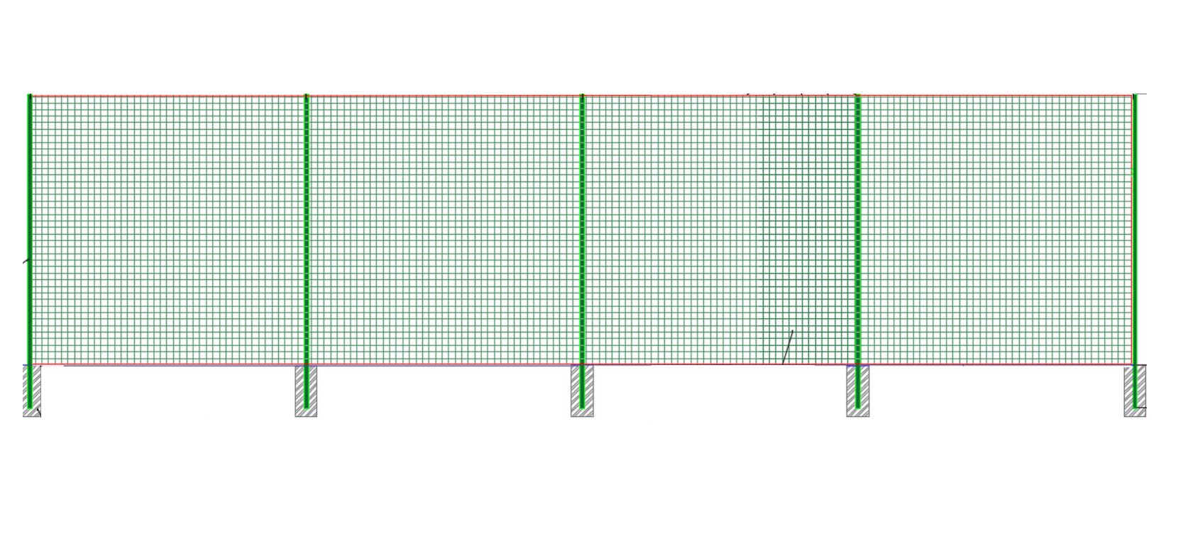 LOPTOCHYT Loptičky sieťovina stĺpy KOMPLET 15x4m