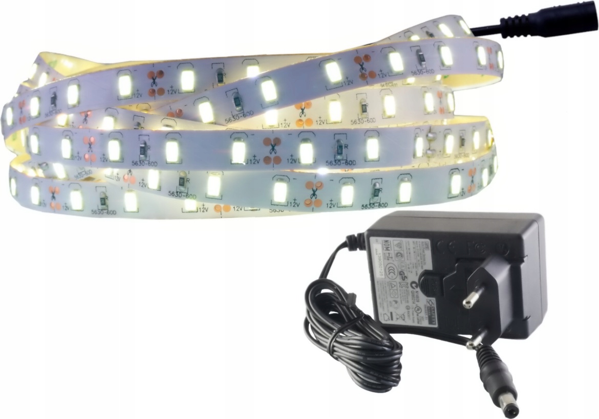 

Zestaw taśma Led 300 Smd IP20 5630 Naturalna 1.5m