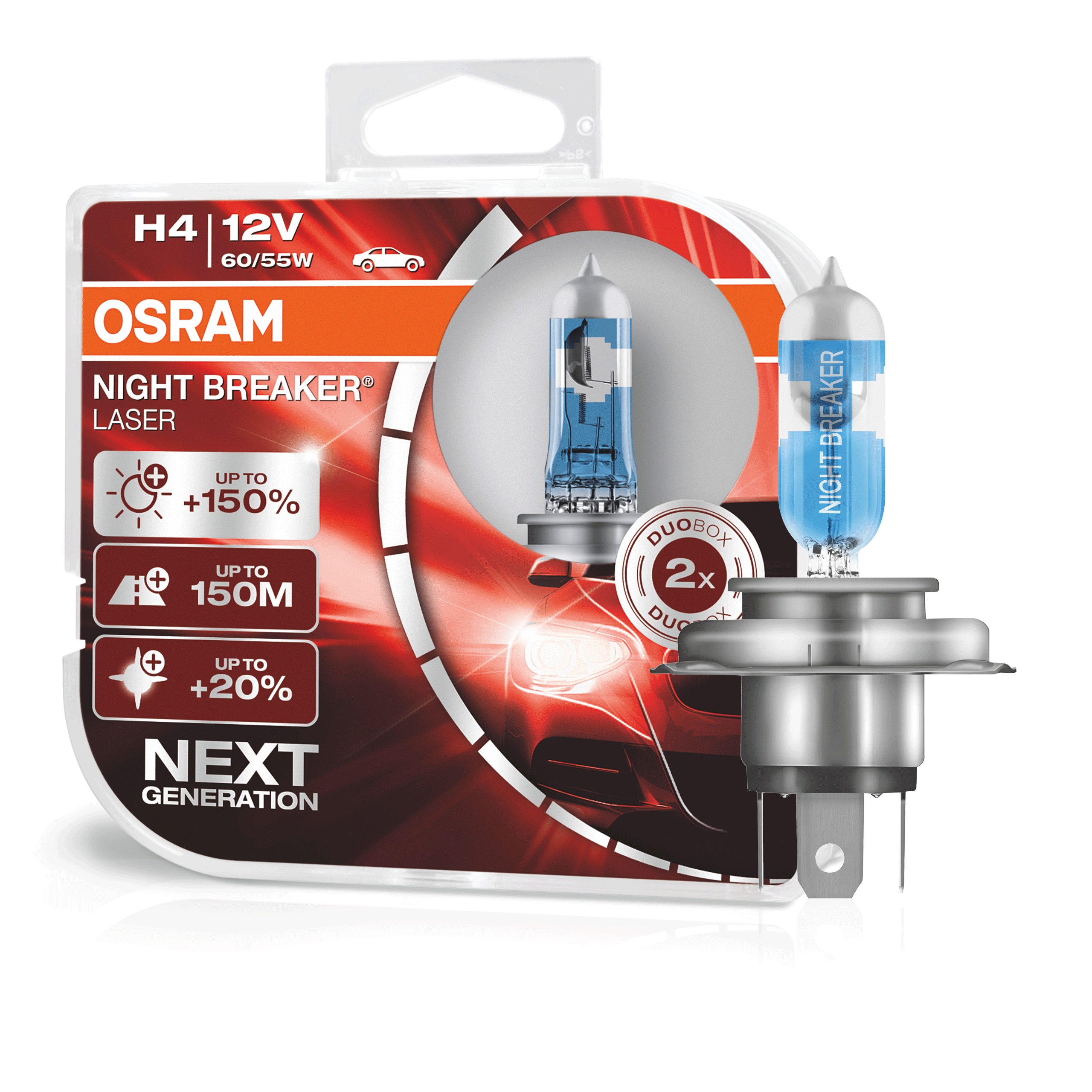 OSRAM Żarówki H4 Night Breaker Laser +150% 7489502087 - Allegro.pl