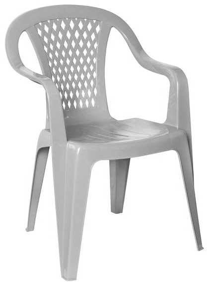 MOCNY! SZARY ZESTAW PLASTIK 8+1 DUŻY STÓŁ +PARASOL Styl tradycyjny