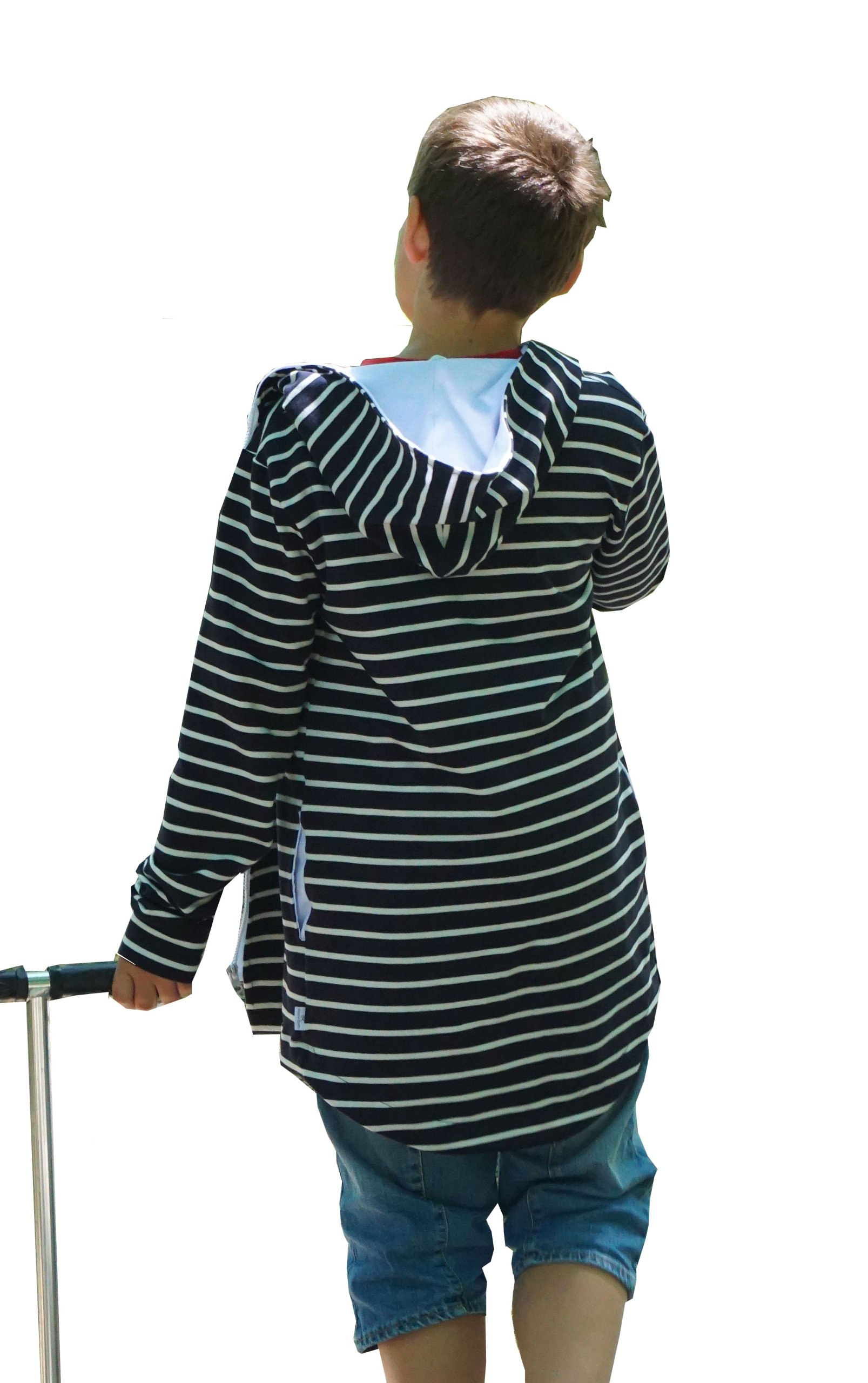 

F&r Bluza Paski Przedłużany Tył Polska 80