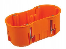 

Puszka 2x60 do płyt g-k, pogłębiana, puszka nida