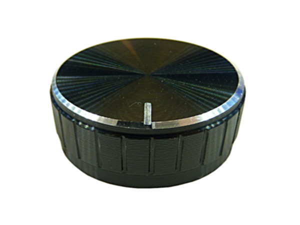 

Pokrętło gałka aluminiowa czarna 40 mm na oś 6 mm