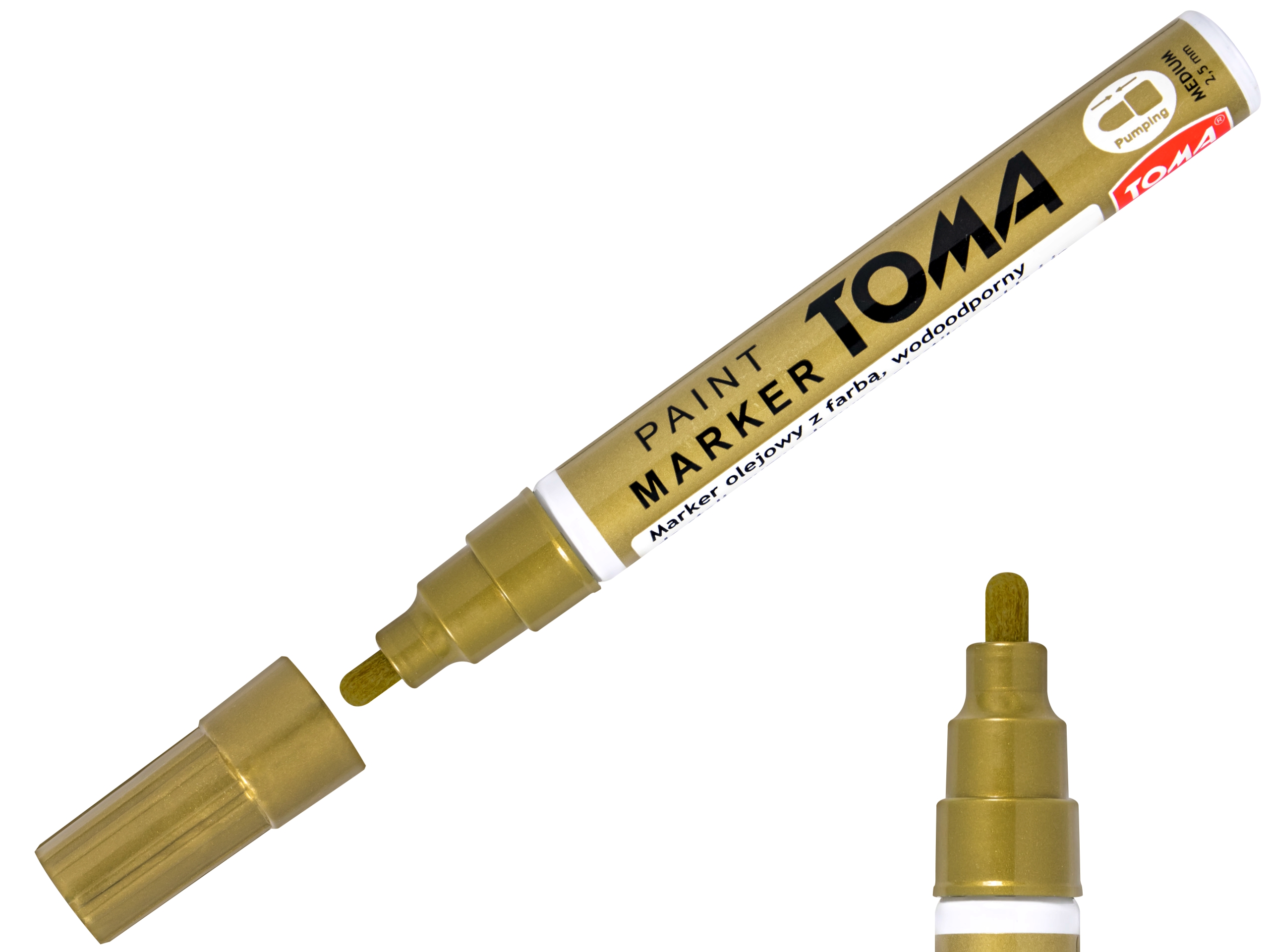 

Marker olejowy olejny Toma TO-440 2,5mm złoty