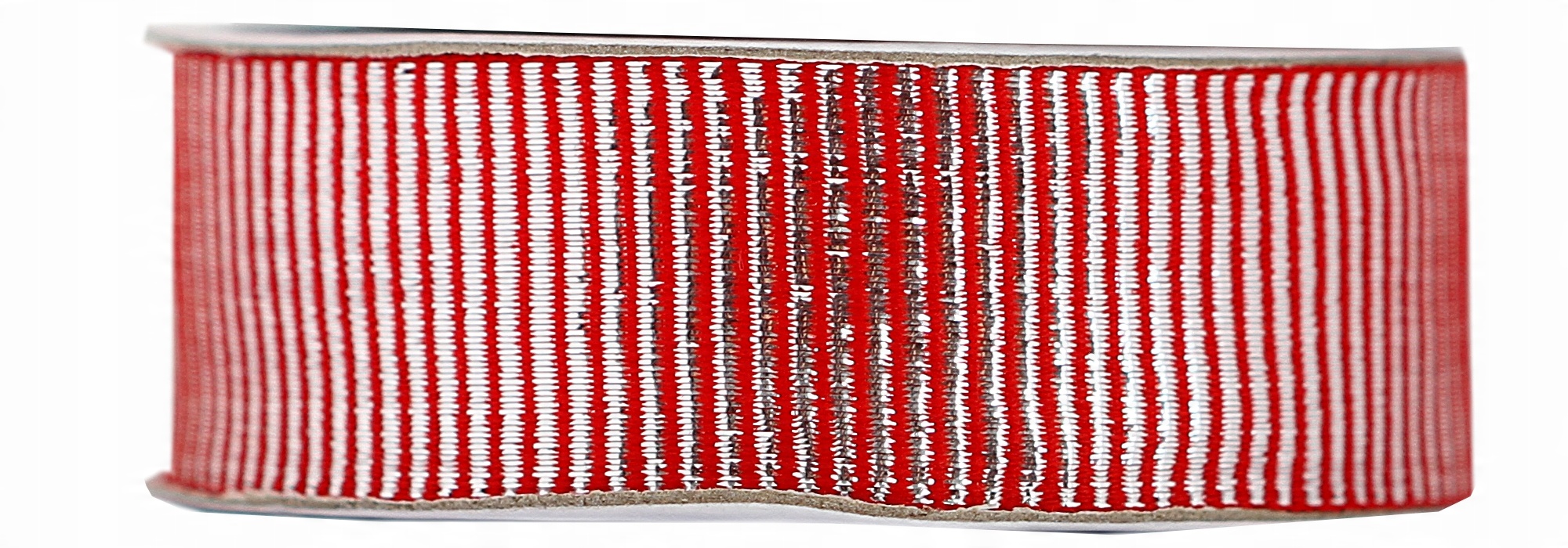 

Wstążka w prążki paski metaliczne 25mm/22mb 19kol.