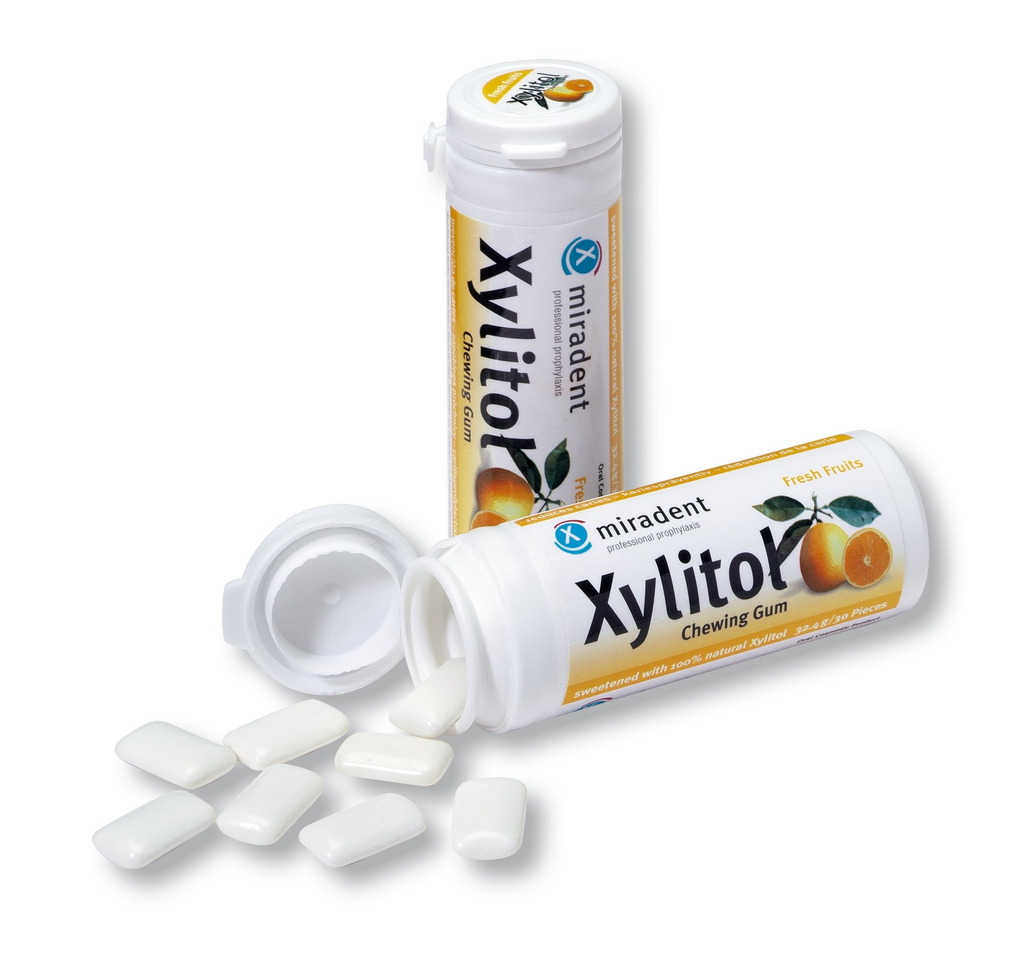 

Xylitol Guma na osad 30 szt Owoce cytrusowe