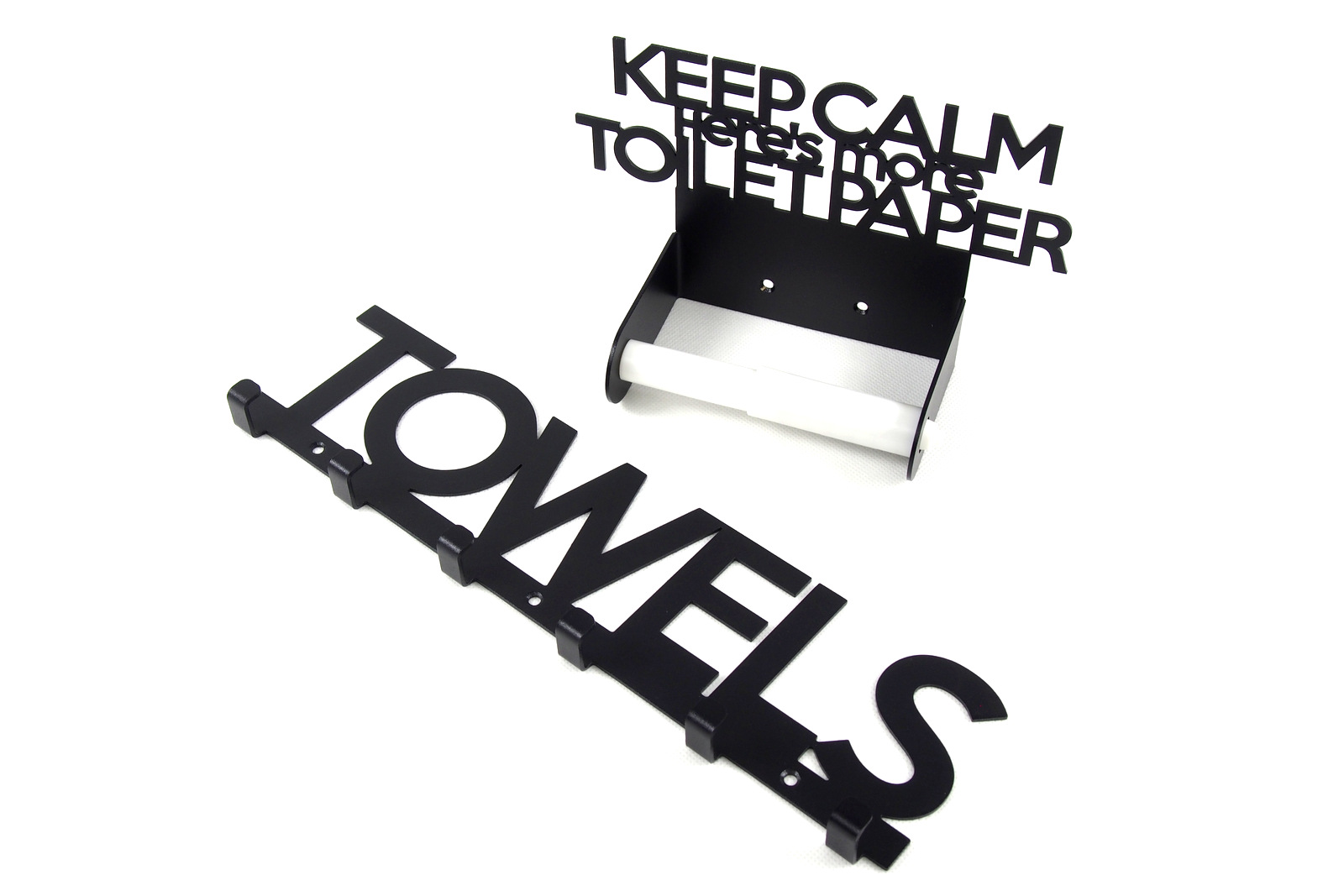 Sada věšák na ručníky držák na papír Ocel