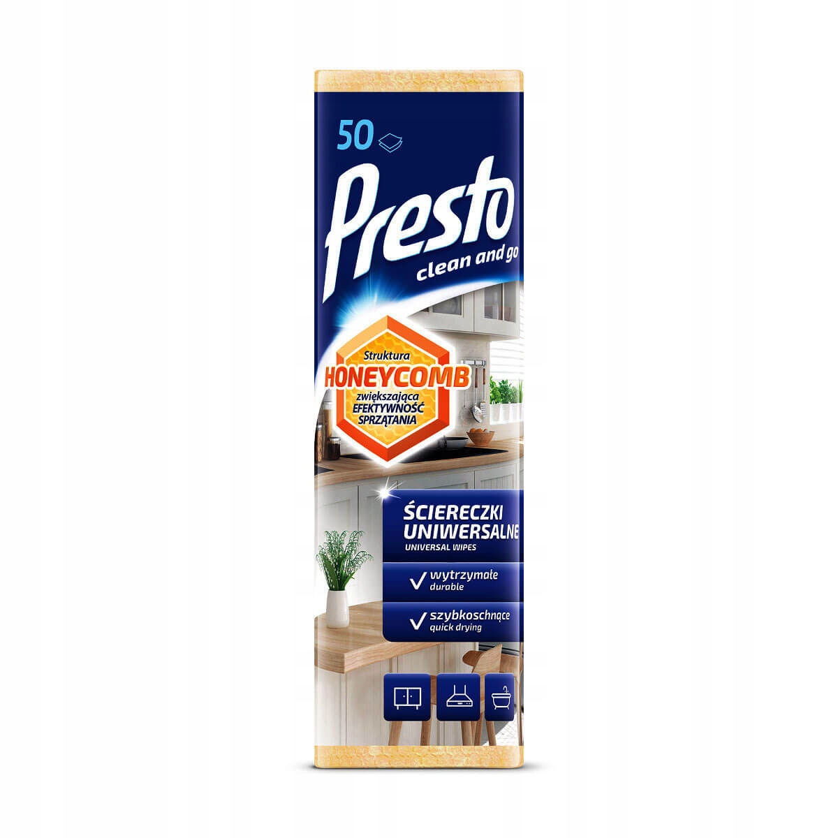

Ściereczki suche Presto do czyszczenia A06 50szt.