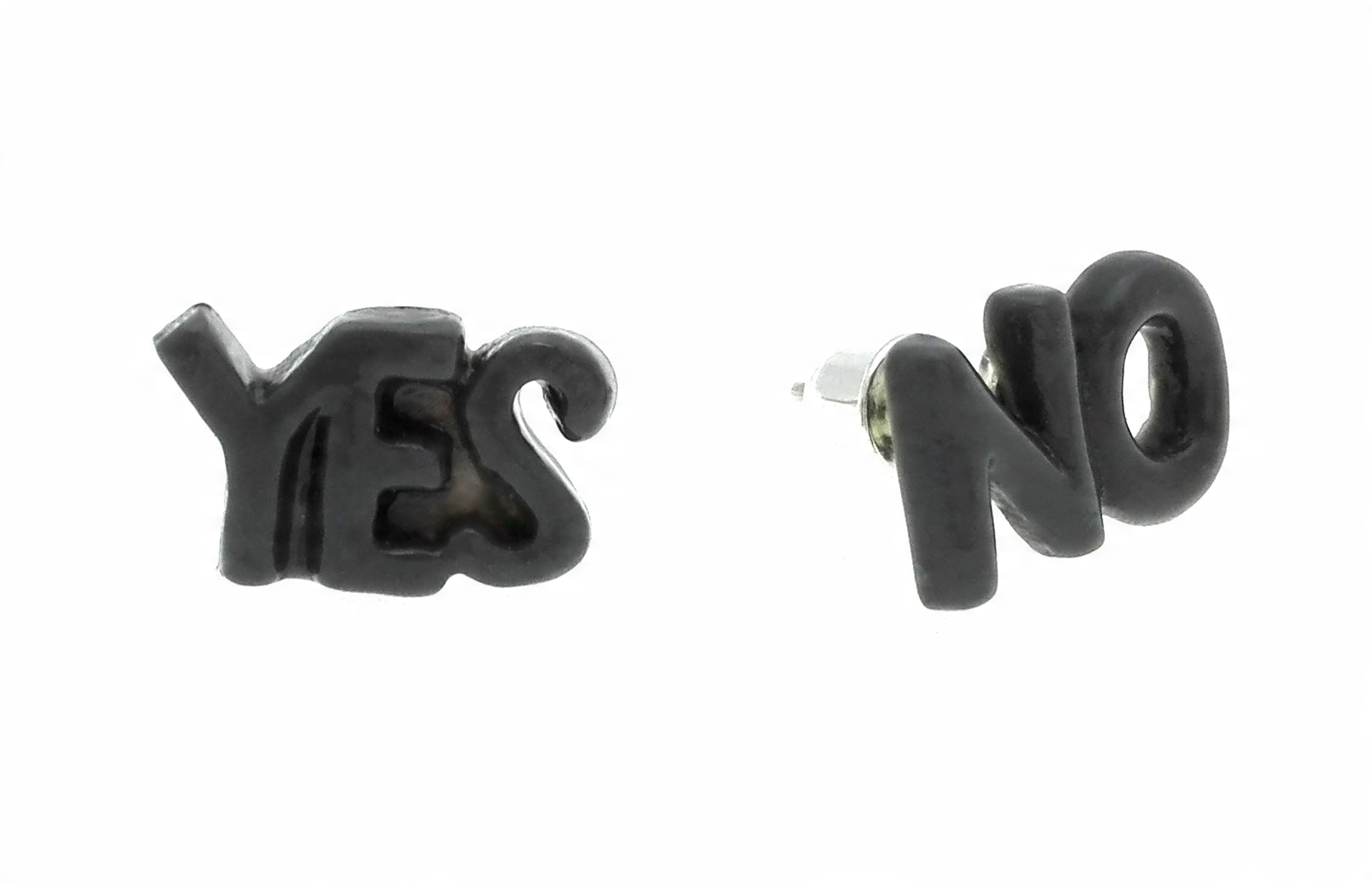 

K119l Kolczyki ''yes No'' Kolor Szary