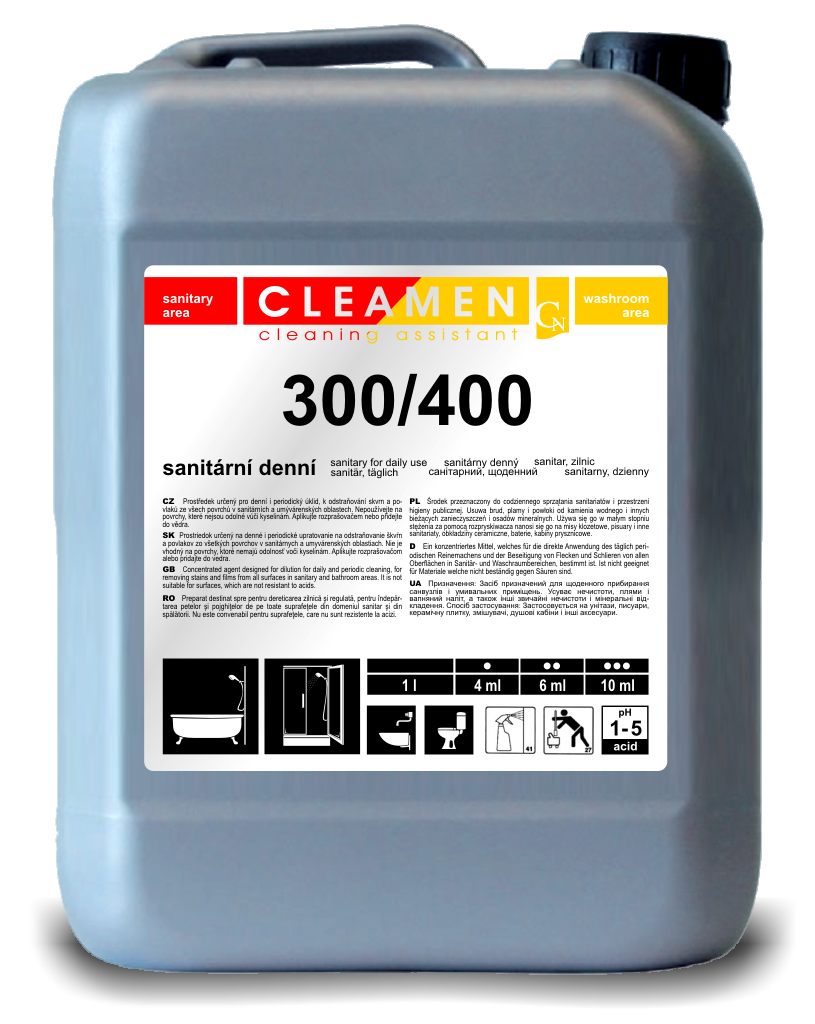 

Cleamen 300/400 5L - Koncentrat Do Sanitariatów