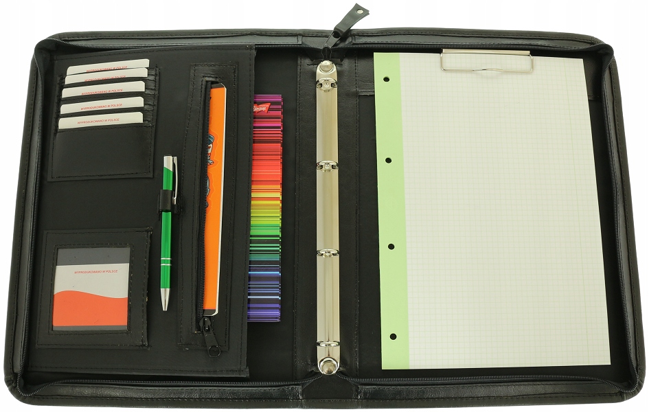 Teczka konferencyjna A4 aktówka biwuar organizer Kolor czerwony