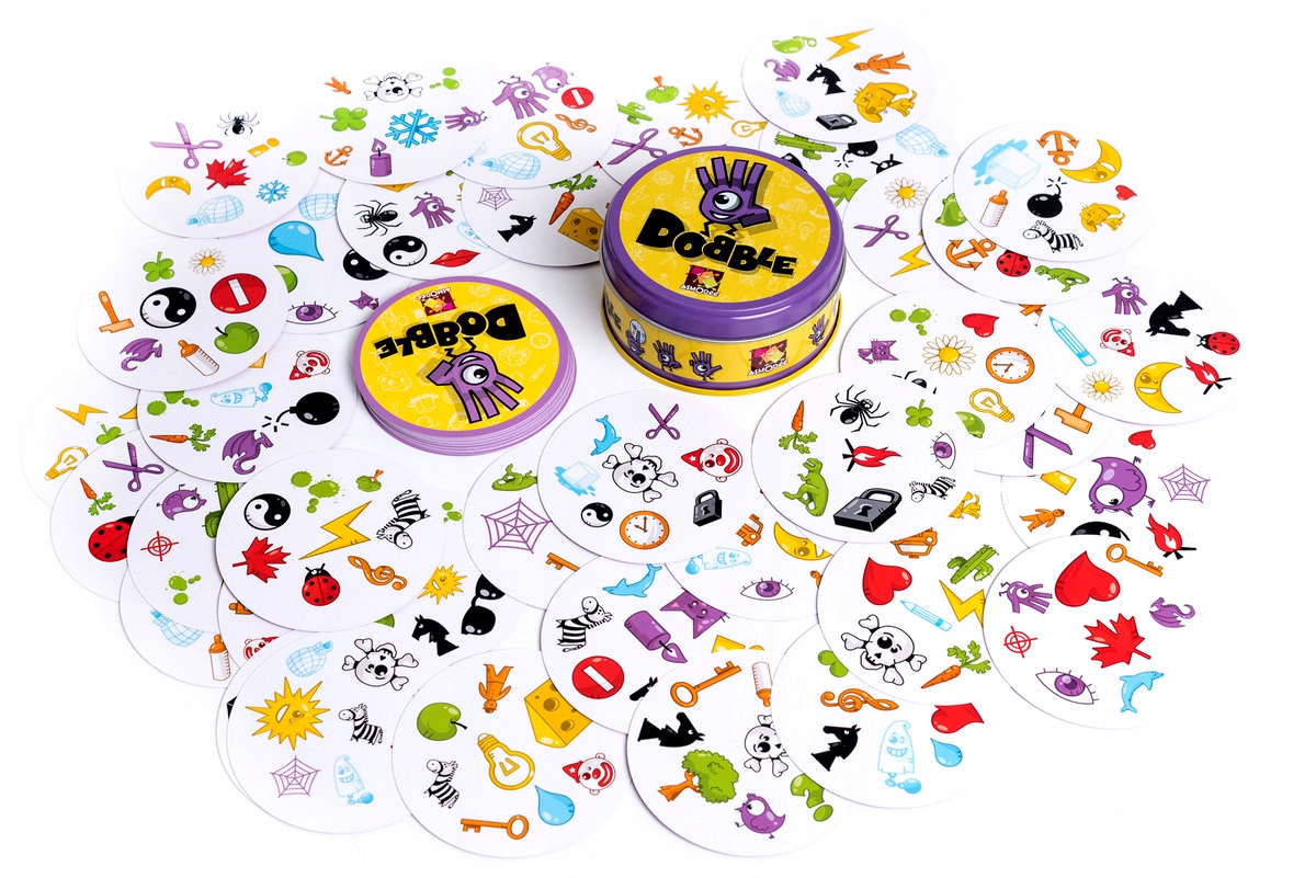 GRA PLANSZOWA DOBBLE DOBLE REBEL| RODZINNA | Wydawca Rebel