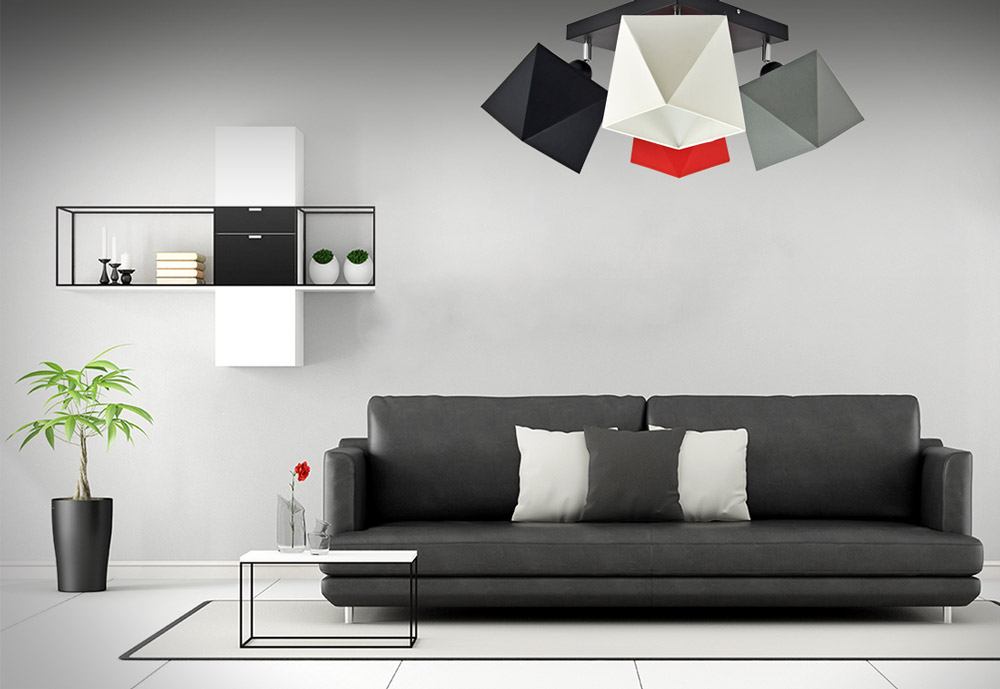 LAMPA WISZĄCA SUFITOWA ŻYRANDOL PLAFON DIAMENT LED Rodzaj gwintu E27