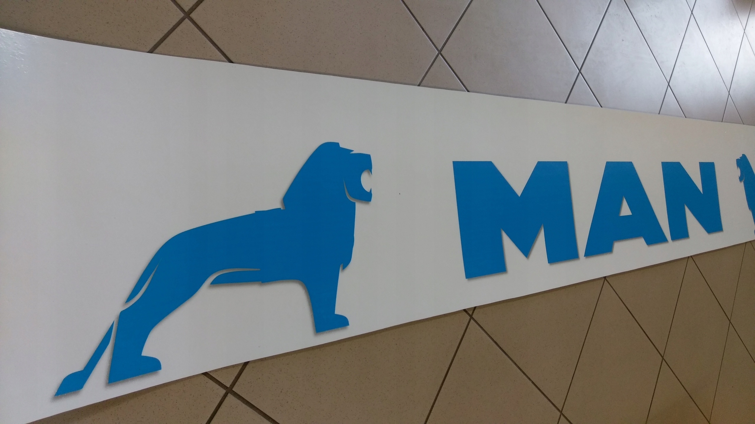 Chlapacz fartuch naczepy przyczepy MAN bialy Installation side Rear