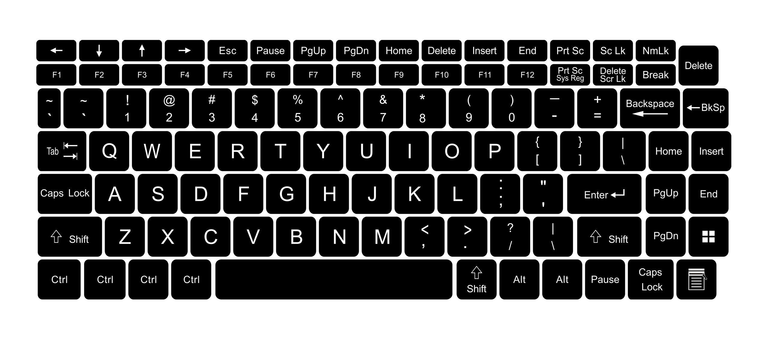 

Naklejki na całą klawiaturę Pl laptopa i Pc 14x14