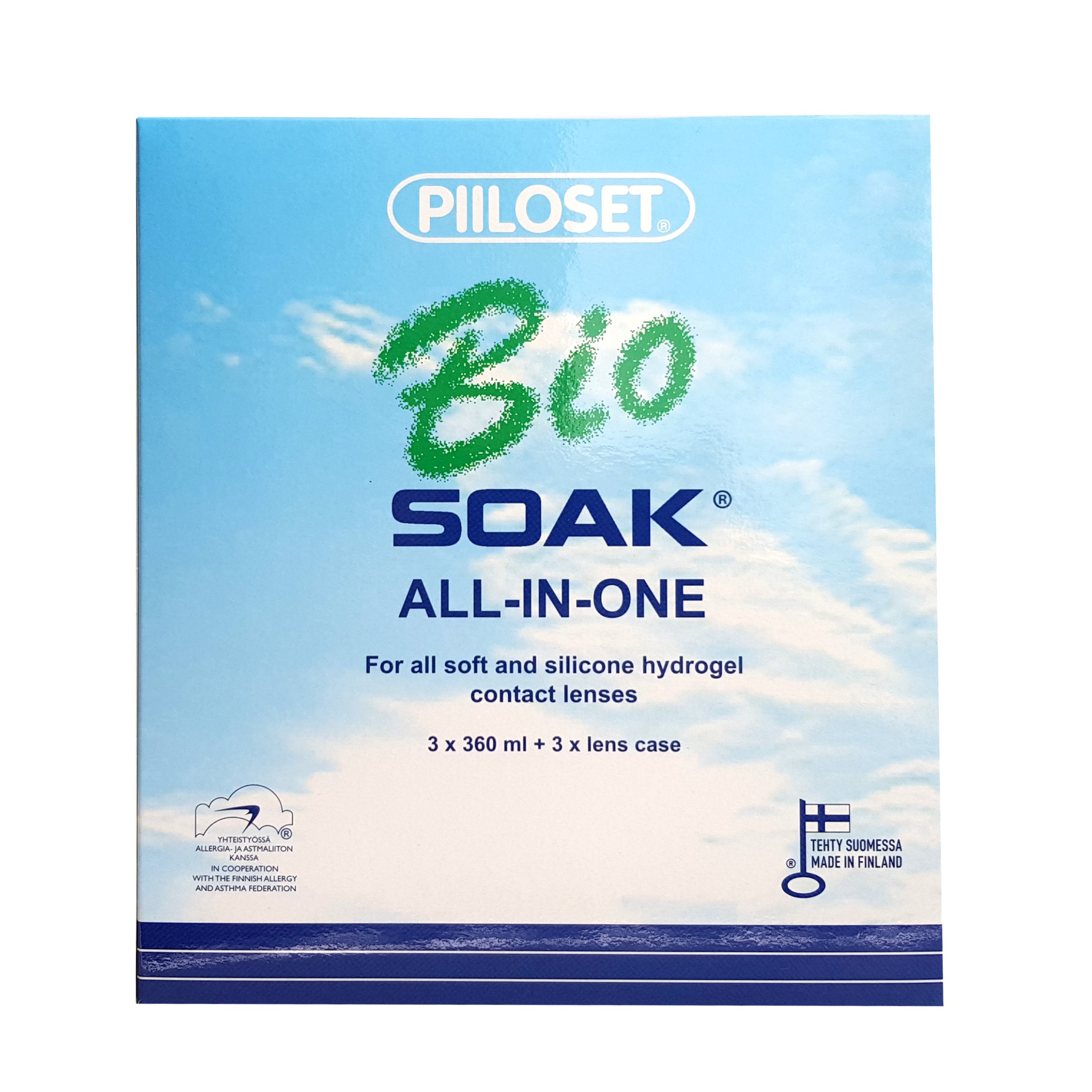 Piiloset BioSoak 3x360 ml DO SOCZEWEK Bio Soak 7205517053 - Allegro.pl
