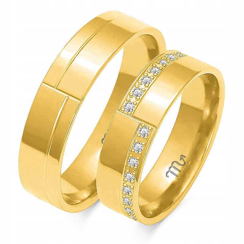 Zlaté Prsteny 14K 5,5 mm Zirkon id OE-42