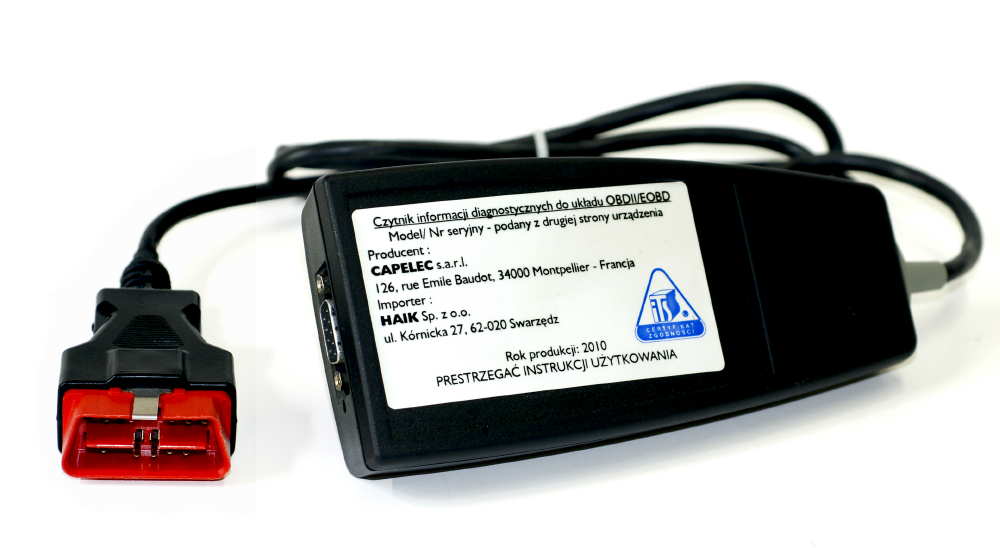 АНАЛИЗАТОР ВЫХЛОПНЫХ ГАЗОВ ДЫМОМЕР CAPELEC CAP3201 EOBD