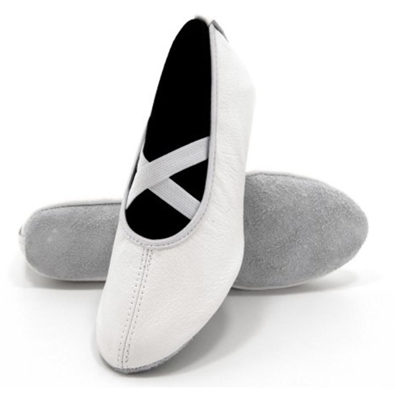 BALETKI BALERINKI DLA DZIECI DO TAŃCA NA RYTMIKE GIMNASTYKA BALET 39 BIAŁE Marka Inna marka