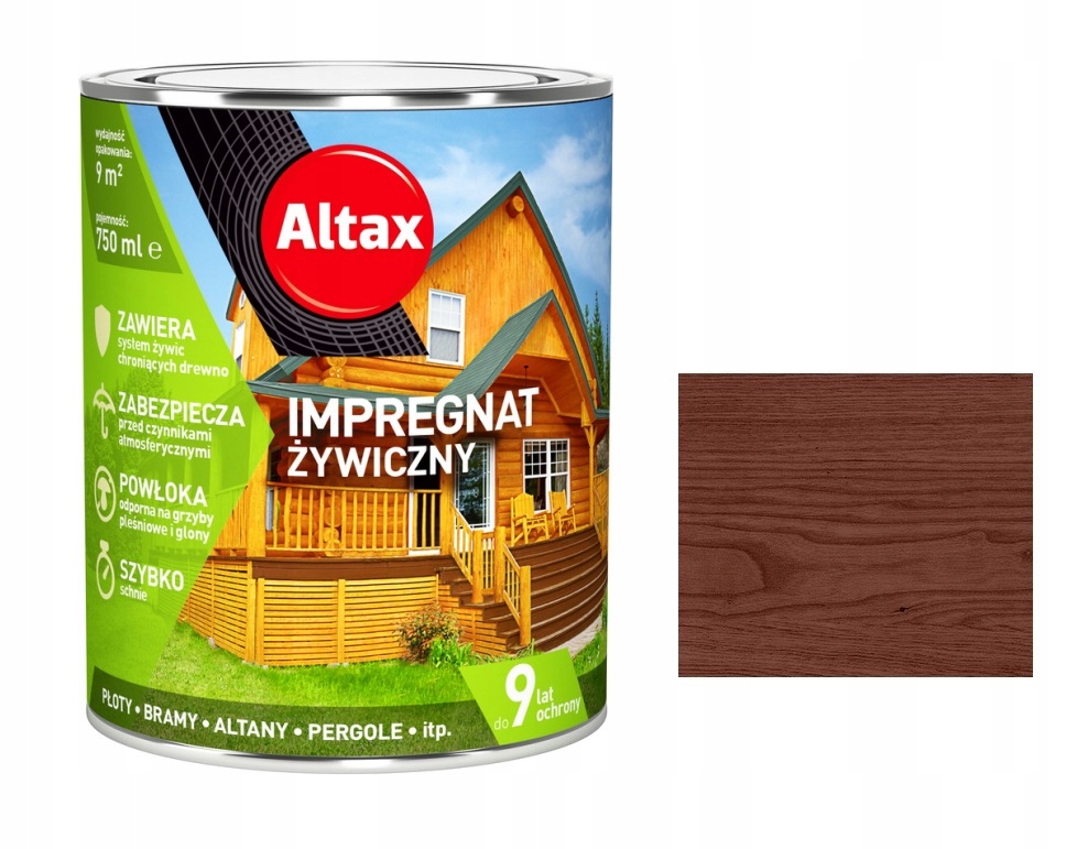 

Altax Impregnat Żywiczny Do Drewna 2,25L Orzech