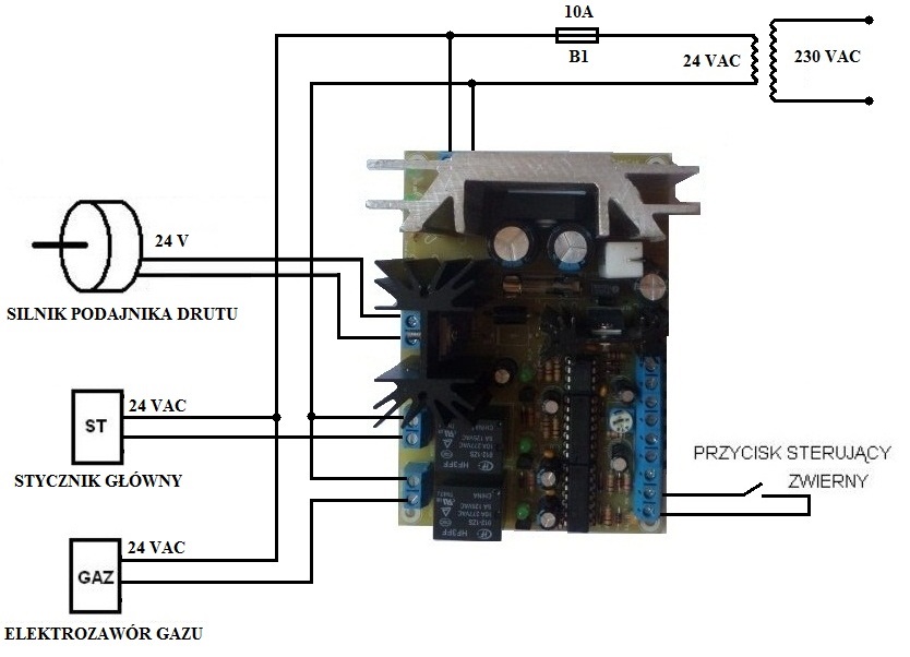 STEROWNIK MIGOMATU 5A 24V REGULATOR SPAWARKI Marka bez marki